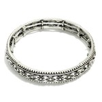 Wholesale metal Bangle Stretch Bracelet Bow Engraving D