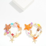 Wholesale set Two Mixed Beaded Bracelet Mixed Beads Sea Charms D