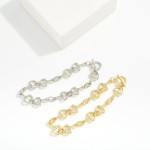 Wholesale horsebit Chain Link Bracelet D Extender L
