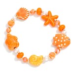 Wholesale beaded Stretch Bracelet Nautical Porcelain Beads Pearls D