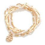 Wholesale set Six Mixed Bead Beaded Stretch Bracelet Heart Cross Charm D
