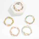 Wholesale set Three Faceted Beads Pearls D