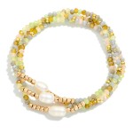 Wholesale set Three Faceted Beads Pearls D