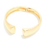 Wholesale hammered Metal Tapered Cuff Bracelet D