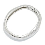 Wholesale tapered Metal Hinged Bangle Bracelet D