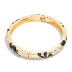Wholesale marbled Enamel Bangle Hinged Bracelet D
