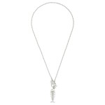Wholesale ball Chain Necklace Metal Fish Bones Toggle Clasp Pendant L