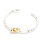 Wholesale metal Cuff Bracelet Knot Detail D