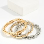 Wholesale metal Paperclip Chain Link Bracelet D