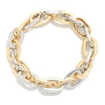 Wholesale chunky Metal Paperclip Chain Link Bracelet D