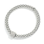 Wholesale metal Popcorn Link Bracelet Rhinestone Detail D