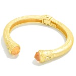 Wholesale hammered Metal Hinged Cuff Bracelet Rhinestone Edges D