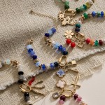 Wholesale beaded Bracelet Key Clover Lock Charms D