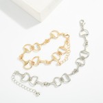 Wholesale metal Chain Link Hosebit Bracelet D Extender L