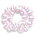 Wholesale set Two Sports Ball Beaded Stretch Bracelets D