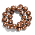 Wholesale set Two Sports Ball Beaded Stretch Bracelets D
