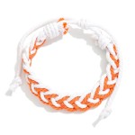 Wholesale two Game Day Braided Rope Bracelet Adjustable D