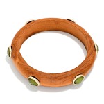 Wholesale wood Bangle Bracelet Oval Acetate Details D