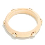 Wholesale wood Bangle Bracelet Oval Acetate Details D