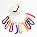 Wholesale two Game Day Beaded Bracelet Metal Oval Clasp D