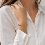 Wholesale two Beaded Game Day Stretch Bracelet D