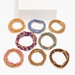 Wholesale set Metal Heishi Bead Beaded Stretch Bracelets D