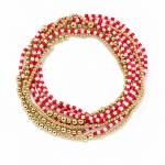 Wholesale set Metal Heishi Bead Beaded Stretch Bracelets D