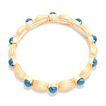 Wholesale ribbed Bangle Bracelet Acetate Dome Details D
