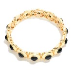 Wholesale metal Rhinestone Bangle Stretch Bracelet D