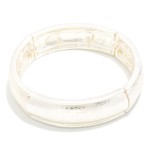 Wholesale hammered Metal Bangle Stretch Bracelet D