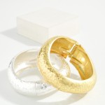 Wholesale hammered Hinged Bangle Bracelet domed band all hand hammered hinged cl