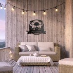 Wholesale paradise Coastal Beach Metal Wall Art Gauge Powder Steel Weather Proo