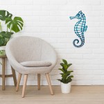 Wholesale seahorse Metal Wall Art Gauge Powder Steel Weather Proof Made USA Stra