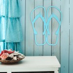Wholesale flip Flop Metal Wall Art Gauge Powder Steel Weather Proof Made USA Str