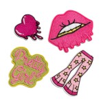 Wholesale embroidered Pretty Girl Patch L Iron Sew Application