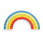 Wholesale embroidered Rainbow Patch L Iron Sew Application