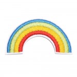 Wholesale embroidered Rainbow Patch L Iron Sew Application