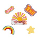 Wholesale embroidered Rainbow Patch L Iron Sew Application