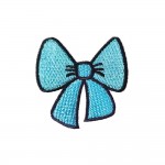 Wholesale embroidered Bow Patch L Iron Sew Application