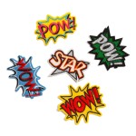 Embroidered 'POW!' Patch

- Approximately 2.25 "L
- Iron-On / Sew-On Application