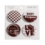 Wholesale set Four Game Day Football Button Pins L