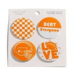 Wholesale set Four Game Day Football Button Pins L