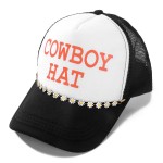 Wholesale linked Daisies Trucker Hat Chain Lobster Clasp L