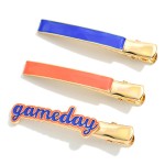 Wholesale set Three Gameday Clip Hair Clips