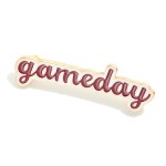 Wholesale enamel Gameday Broach Pin W
