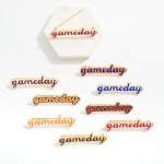 Wholesale enamel Gameday Broach Pin W
