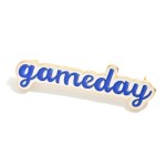 Wholesale enamel Gameday Broach Pin W