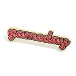 Wholesale enamel Gameday Broach Pin W