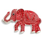 Wholesale enamel Elephant Brooch Pin L Magnetic Pin