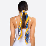 Wholesale light wight multi wear stripped scarves Denimson POLYESTER